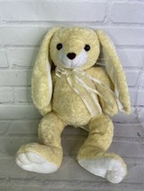 VTG Kellytoy Kelly Toy Easter Bunny Rabbit Yellow Beige Plush Stuffed Animal Toy - £35.35 GBP