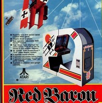 Red Baron Arcade Flyer 1981 Original Video Game Art Airplanes 8.5&quot; x 11&quot; Retro - £30.12 GBP