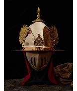 Premium Warrior Wing Helmet Replica  Golden Phoenix Feather Military Ar... - $9,223.84 MXN