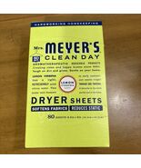 Mrs. Meyer's Clean Day Dryer Sheets Lemon Verbena 80 Sheets New And Sealed - $29.65
