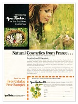Yves Rocher Cosmetics Free Catalog Promotion Vintage 1973 Full-Page Maga... - $9.70