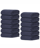 12 Heavy Duty Moving Packing Blankets Ultra Thick Pro 72&quot; x 80&quot; Furnitur... - $1,566.97 MXN
