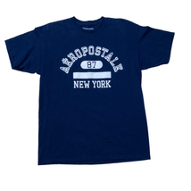 Aeropostale 87 New York y2k spell out logo short sleeve crewneck graphic... - £19.13 GBP