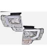 Fits For 2009-2014 Ford F150 F-150 LED DRL Tube Headlights Head Lamps - $174.59 CAD