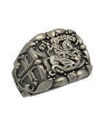 Saint George Roman Soldier handcrafted Sterling Silver 925 men’s ring US... - $148.80