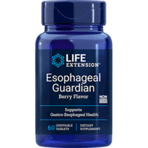 NEW Life Extension Esophageal Guardian Berry Flavor Non-GMO 60 Chewable Tablets - £21.17 GBP
