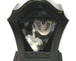 GEMMY Animated Tapping Skeleton 11&quot; Tombstone Talks &amp; Taps W/ Lights - $22.77