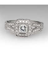 Vera Wang Love Princess Lab Created Diamond Sterling Silver Promise Wedd... - £35.04 GBP