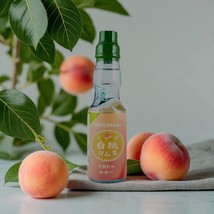 Tomomasu White Peach Hakuto Marble Ramune Soda 6.76 fl oz - $74.44 MXN