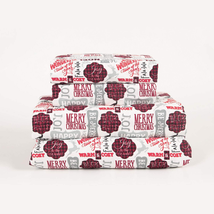 4-Piece Holiday Notes Christmas Sayings Winter Deep Pocket Microfiber Be... - $53.45
