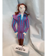 David Bowie Ornament Hand Made Wool Felt Silk Road Bazaar Free Shipping - $39.26 CAD