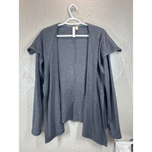 Green Tea Gray Modal Open Cardigan Soft Lightweight Womens Size Medium - $371.56 MXN