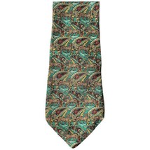 Salvatore Ferragamo Cheetah Leopard Print Men&#39;s 100% Silk Neck Tie Neckt... - $23.73