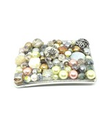 BUCKLE RAGE Multi Color Faux Pearl Beaded Womens Western Cowgirl Belt Bu... - €10,96 EUR