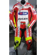 Custom MADE DUCATI LEATHER RACING MOTORBIKE SUITS WITH PROTECTIONS ALL S... - €384,64 EUR
