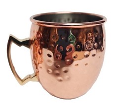 Lot Of 2 Hammered Style Copper Moscow Mule Mugs, Ecoone By Silver One Intl - £12.30 GBP