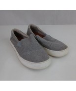 Toms Avalon Women&#39;s Gray Slip On Flats Boat Dock Shoes Size 7W - $19.79