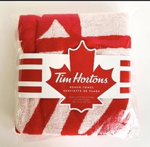 New Tim Hortons Large Beach Pool Bath Towel 33&quot;x60&quot;  Limited Edition NIB  - $877.94 MXN