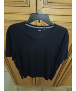 Hugo Boss Mens XXL  Pullover T-Shirt Navy Blue Round Neck Boss Logo at Seam - $128.61 MXN