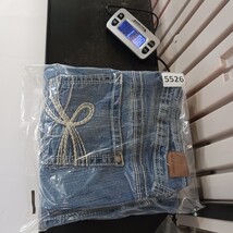 WallFlower Women's Blue Bootcut Jeans Embellished Pockets Stretch Denim Sz 9 Reg image 11