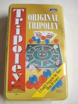 Tripoley Game New Sealed in Metal Tin  2003 Cadaco Michigan Rummy, Heart... - $12.99