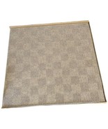 Beige Chess Carpet Tiles 60 Square Feet Peel Stick Floor 15 Pieces 24x24... - $2,261.89 MXN