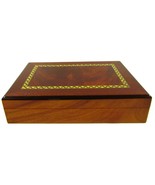 Gentili Italy 10 Pen Chest Display Inlaid Wood Case - $107.30 CAD