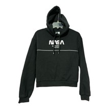 Divided Women Black NASA Need My Space Pullover Hoodie Sweatshirt Size Sz Small - £6.09 GBP