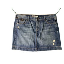 Old Navy Womens Size 16 Short Mini Blue Jeans Skirt Denim Distressed - £8.69 GBP