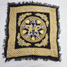 Pentacle Goddess &amp; Celtic Knots Wicca Pagan 18x18 Altar Tarot Side Table Cloth - $11.88