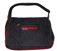 Vintage Ralph Lauren Polo Jeans Messenger Shoulder Bag Tote Denim - $125.00