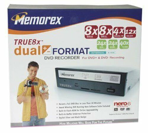 Memorex 8X Internal Dual Format DVD±RW Drive, 32023269 - £112.34 GBP