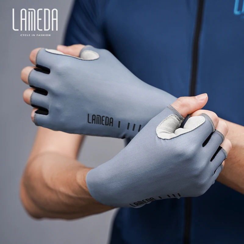 Sporting LAMEDA summer cycling gloves half finger men and women road bike mounta - £55.95 GBP