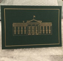 Trump 2018 White House Christmas Card Green Gold Signature Gop Republican Exc - £35.09 GBP