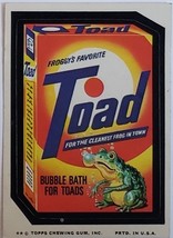  1974/ 6th S TOPPS WACKY sticker TOAD Froggy&#39;s Favorite Bubble Bath for Toads - £1.55 GBP