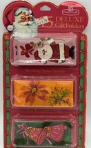 Papercraft Vintage Deluxe Gift Folders Tags 15 Santa Bells Pointsettia C... - £16.17 GBP