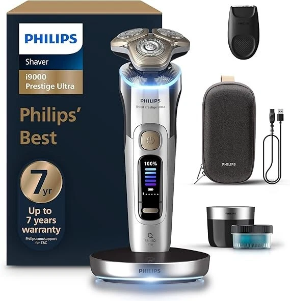 Philips i9000 Prestige Ultra Electric Shaver Wet & Dry XP9404/31 Chrome Sealed - $199.00