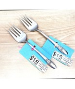 FIRST LOVE 2 Chipped Beef Forks Silverplate 1937 No Monograms - $22.08