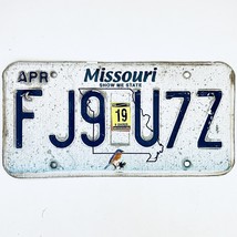 2019 United States Missouri Bluebird Passenger License Plate FJ9 U7Z - £14.74 GBP