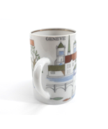 Suisse Langenthal Cityscape Espresso Demitasse Cup Geneve #70 Porcelain - $13.24 CAD