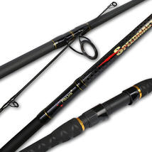 Surf Spinning Rod 2PC/4PC Solid Carbon Fiber Travel Fishing Pole 9/10/11/12/15FT - £83.16 GBP+