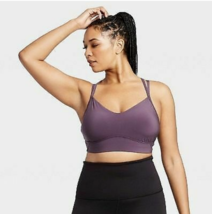 Women&#39;s Low Support Strappy Longline Bra - All in Motion Sz S VIOLET NWT - £6.08 GBP