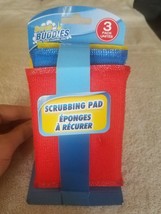 Scrub Buddies Scrubbing Pad 1ea 3 Pack(Red/Blue/Yellow)-Brand New-SHIPS ... - $9.78