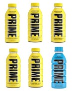 6pk PRIME HYDRATION (5) LEMONADE  (1) Blue Raspberry 16oz BTL - $14.99