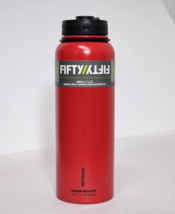 Red Fifty/Fifty 40oz Double Wall Insulated Stainless Steel Water Bottle New - £36.13 GBP