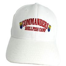 Commanders Shellfish Camp Restaurant Baseball Cap Fitted S M Hat Cap Logo - £23.97 GBP