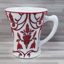 Rosanna Floral 8 oz. Coffee Mug Cup White &amp; Red - $13.47