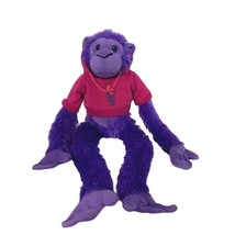 The Petting Zoo Sky Deck Chicago Purple Hanging Monkey Plush Hoodie 2014... - £25.72 GBP