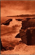 Sepia View Beach Drive Santa Cruz California CA UNP DB Postcard Ed Mitchell D3 - £3.68 GBP