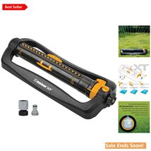 XT Turbo Oscillating Sprinkler for Large Lawns Adjustable Coverage Black... - $54.40